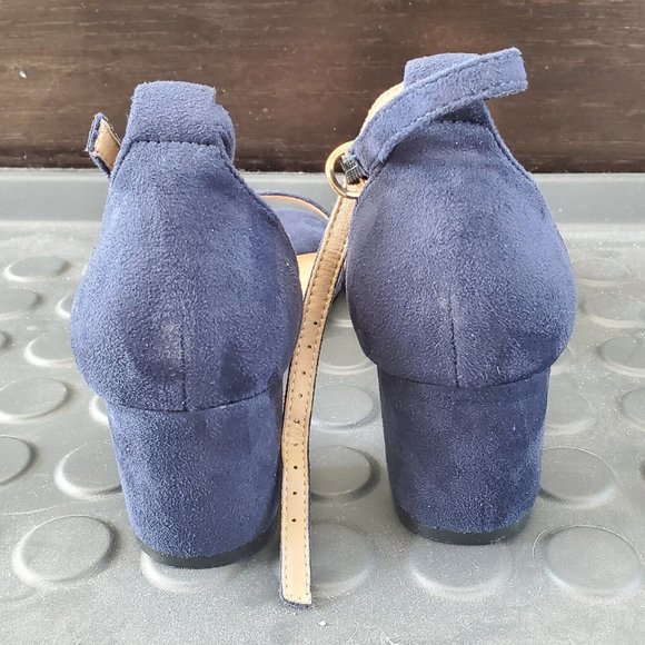 IDIFU womens COOKIE-LO Blue ankle strap heels SIZE 8.5 - Picture 9 of 9